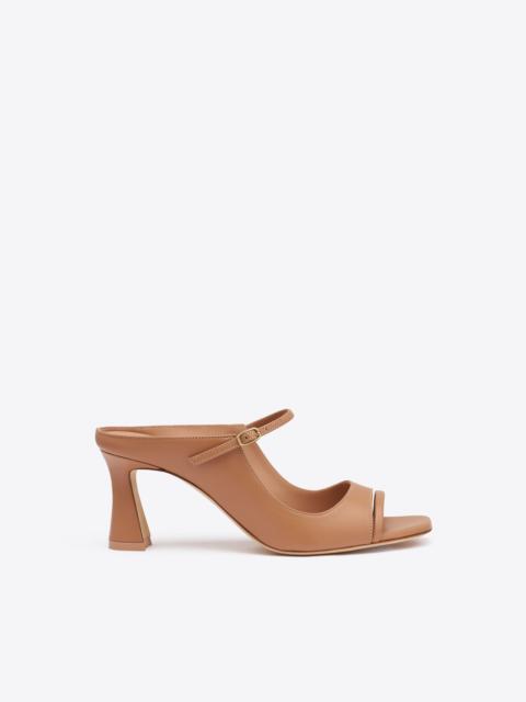 MALONE SOULIERS Rania 70 Blush Leather Block Heel Sandals