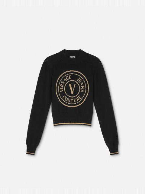 VERSACE JEANS COUTURE V-Emblem Sweater