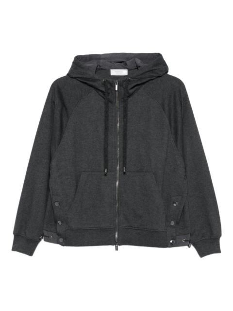 PESERICO raglan-sleeves zip-up hoodie