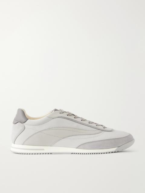 Brunello Cucinelli Runner Suede and Leather-Trimmed Shell Sneakers