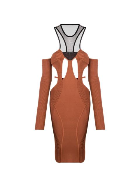 NENSI DOJAKA cut-out halterneck midi dress