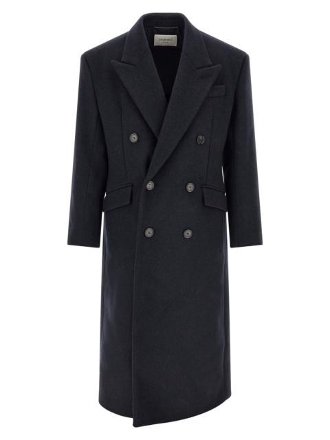 SAINT LAURENT Double-Breasted Coat