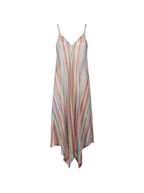 Missoni V-neck zig-zag-pattern dress