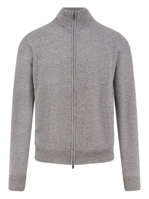 CORNELIANI zip ribbed cardigan