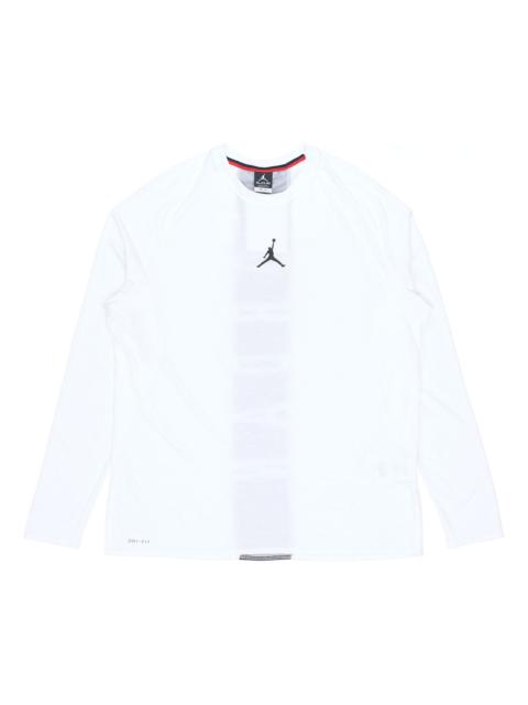 Jordan Air Jordan 23 Alpha Dri-Fit Back Printing Long Sleeves White 926437-100