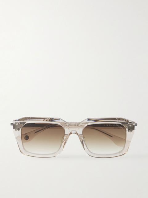 DITA Detron Square-Frame Acetate Sunglasses Brown