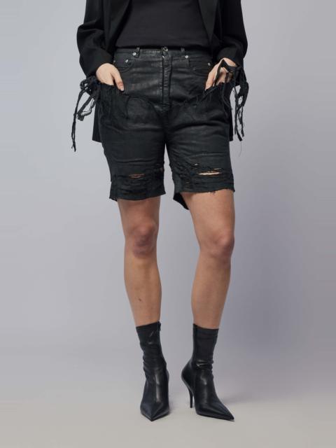 Rick Owens DRKSHDW Denim Shorts - Slivered Tight Cut Offs