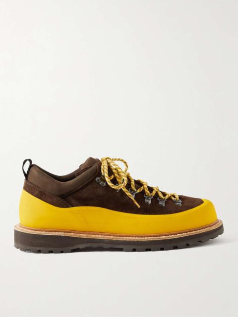 Diemme + Throwing Fits Roccia Basso Rubber-Trimmed Suede Hiking Boots