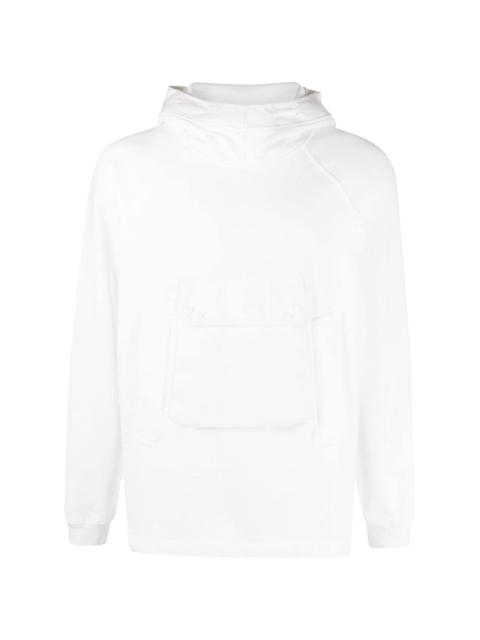Ten C flap-pocket cotton hoodie