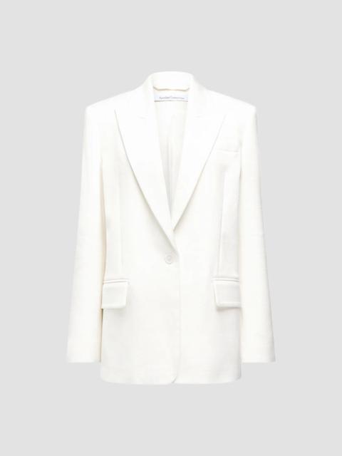 Another Tomorrow Women's Oversized Tailored Jacket - Off White