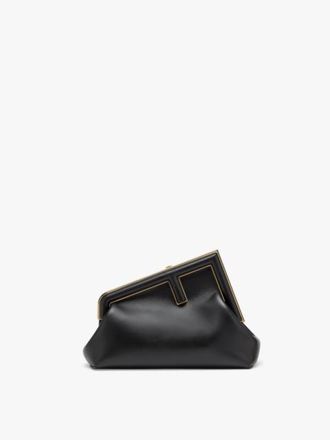 Black leather bag