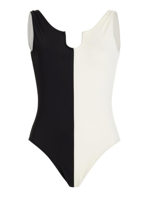 BY MALENE BIRGER Exclusive Bonday One-Piece Swimsuit black/white