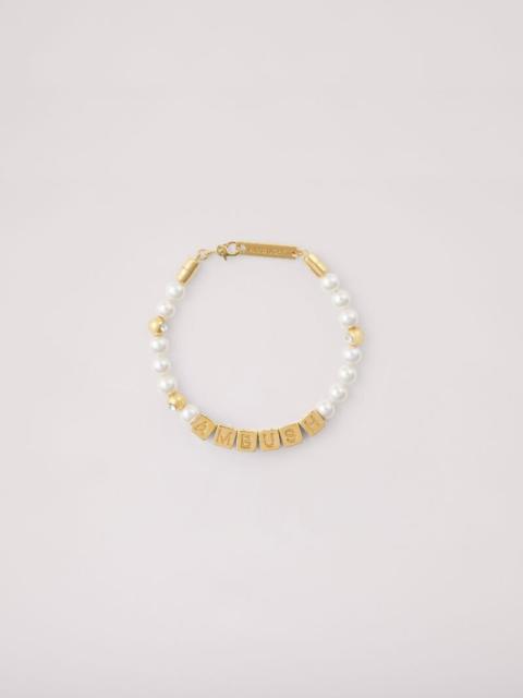 Pearl Letterblock Bracelet