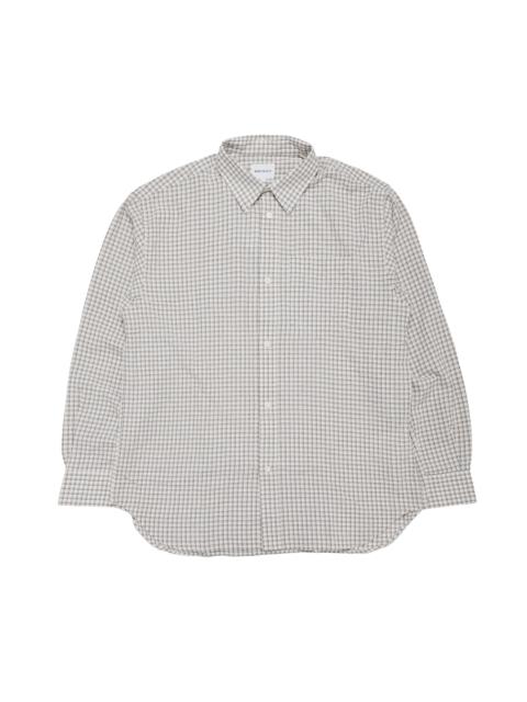 NORSE PROJECTS Espevik Oversized Check Shirt Natural Ecru