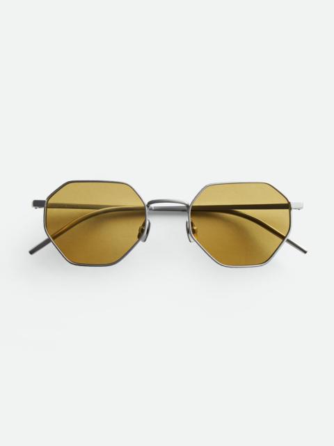 Bottega Veneta BV1471S Intrecciato Geometrical Sunglasses