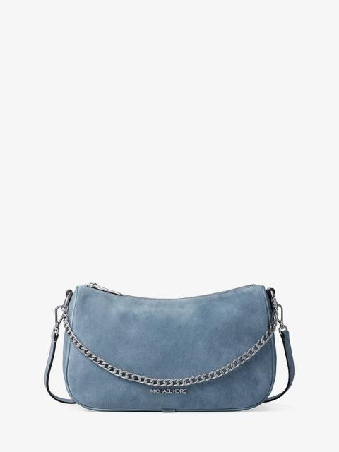 MICHAEL KORS Carmela Medium Suede Convertible Crossbody Bag
