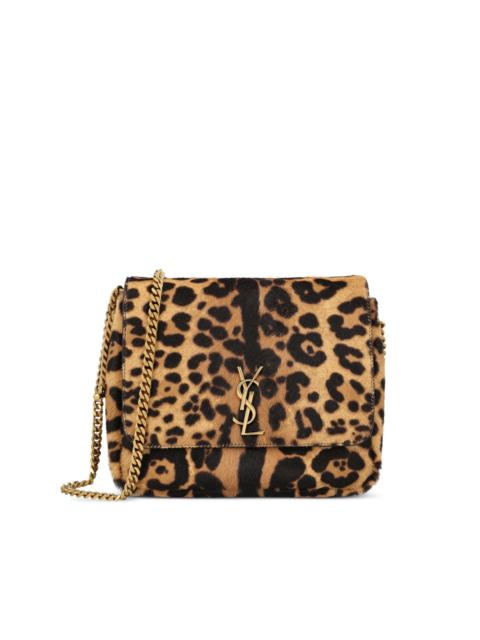 SAINT LAURENT Kate animal-print shoulder bag