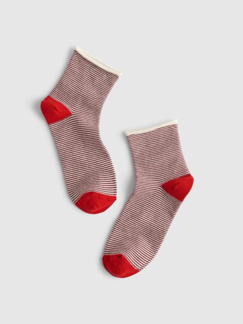 Madewell Contrast-Stripe Ankle Socks