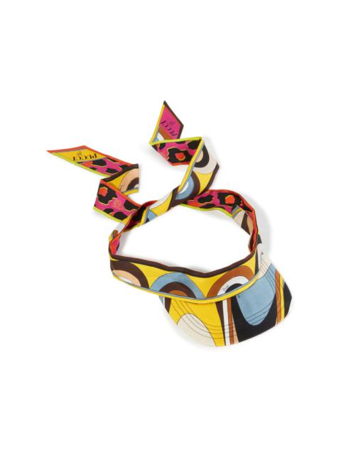 PUCCI abstract-print silk visor hat