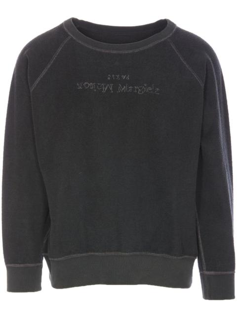 Maison Margiela logo-embroidered sweatshirt