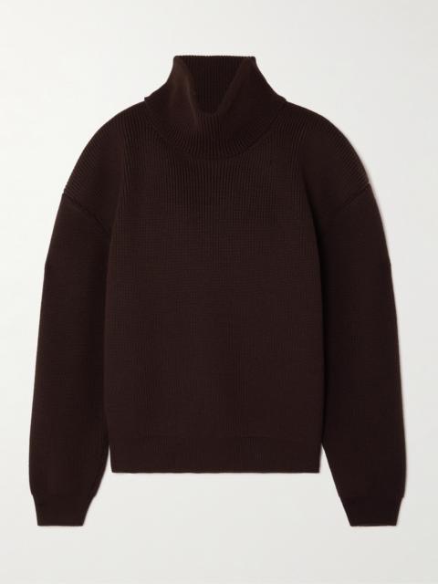 SAINT LAURENT Ribbed Wool Turtleneck Sweater