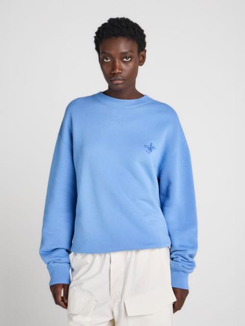 JW Anderson WOMENS RIBBON ANCHOR SWEATSHIRT IN WASHED BLUE