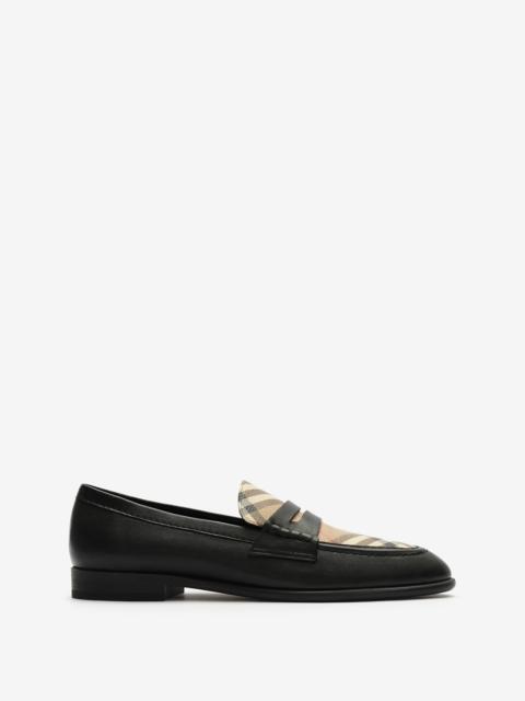 Burberry Check and Leather Opal Loafers