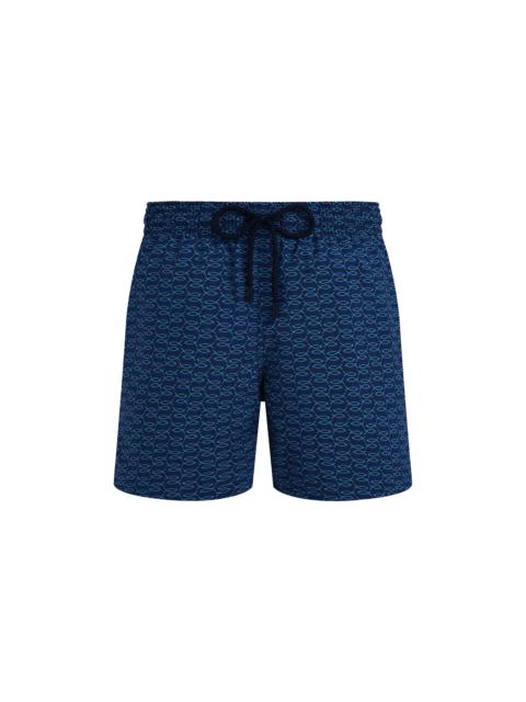 Vilebrequin Men Wool Swim trunks Fish Net