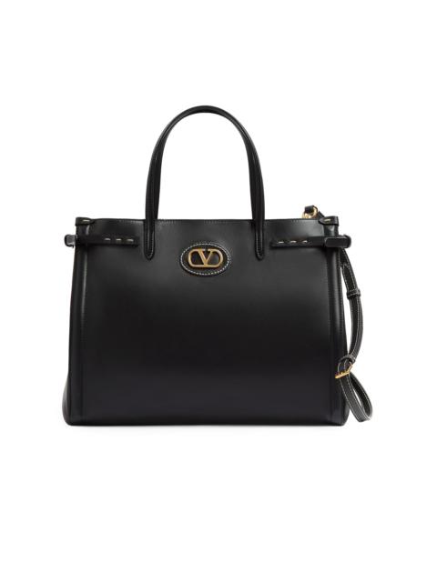 Valentino Men's Antibes Leather Shopping Bag - Black
