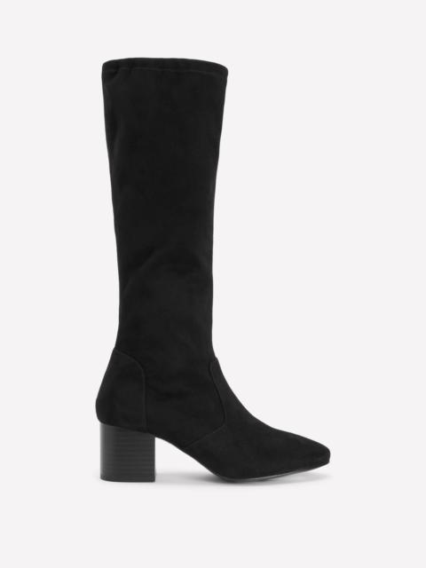 BODEN Block Heel Stretch Boots-Black