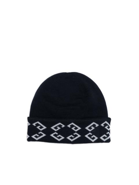 Givenchy geometric-motif beanie hat