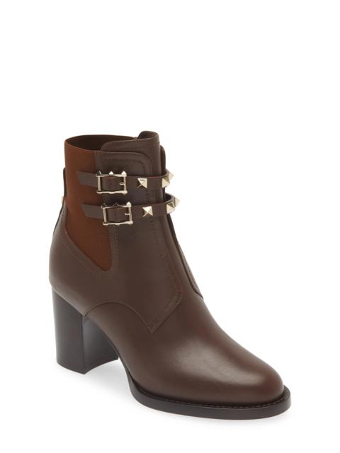 Beatle Rockstud Bootie in Brown/Brown