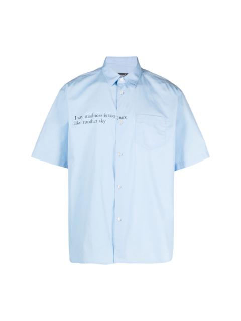 UNDERCOVER Madness slogan-print shirt
