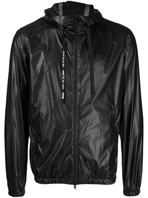 Herno zip-fastening hooded jacket