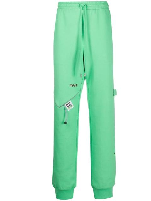 ADER error multi-embroidered logo long track pants