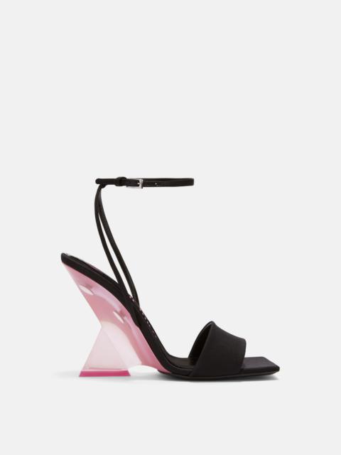 THE ATTICO ''CHEOPE'' BLACK AND PINK SANDAL