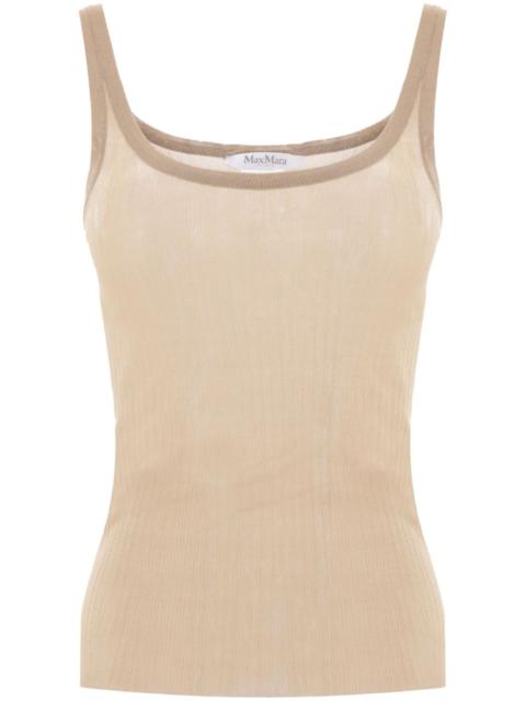 Max Mara ribbed silk tank top