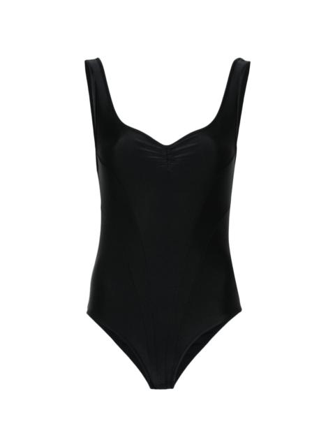 ALAINPAUL logo-embroidered bodysuit