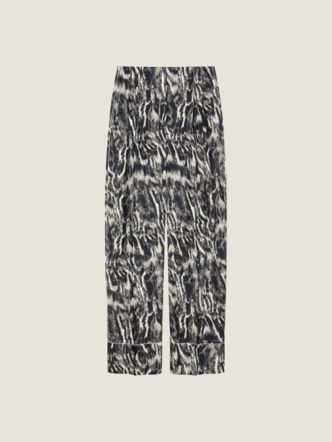 Givenchy PYJAMA PANTS IN SILK WITH ANIMAL PRINT