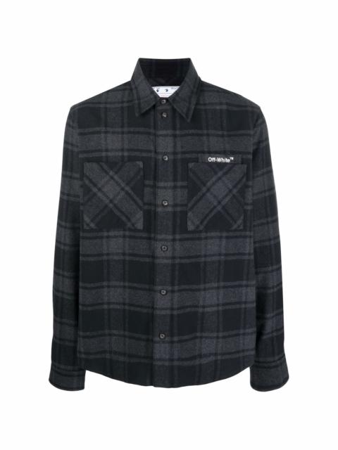 Off-White Outline-Arrows flannel shirt