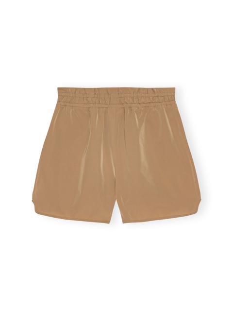 BROWN LIGHT TWILL SHORTS