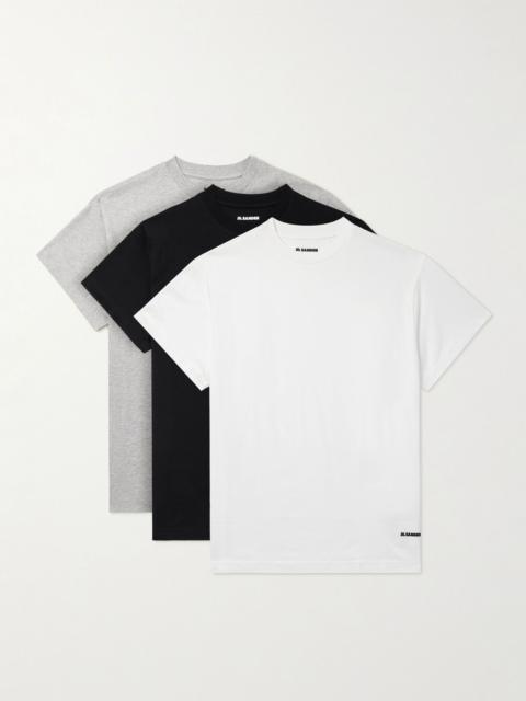 Jil Sander Set of Three Cotton-Jersey T-Shirts Multi