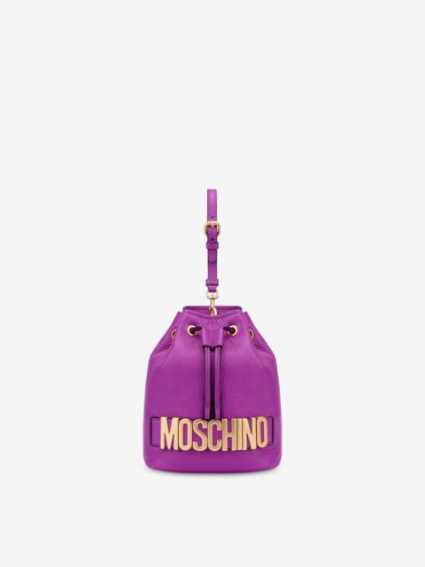 Moschino LETTERING LOGO BUCKET BAG