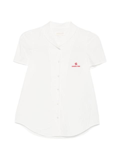 SHUSHU/TONG logo-embroidered short-sleeve shirt