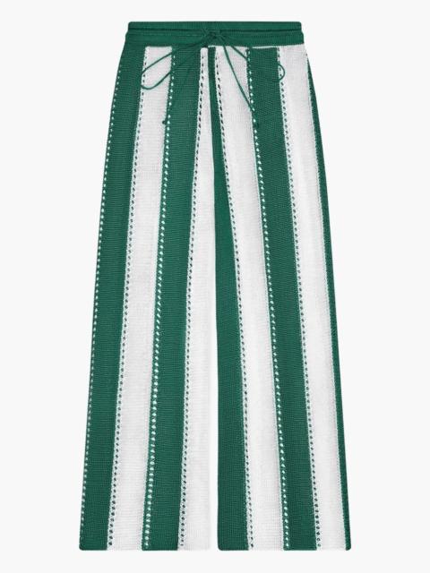 CALLE DEL MAR Cabana striped knit trousers