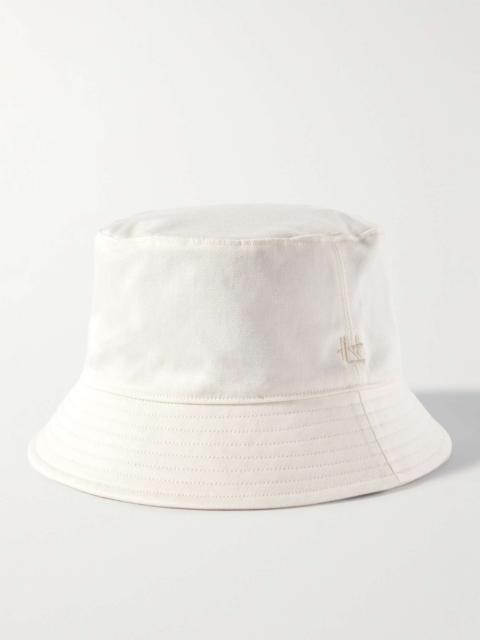 Logo-Emboidered Cotton-Blend Twill Bucket Hat