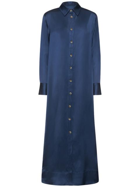 Loulou de Saison Ara viscose satin midi dress