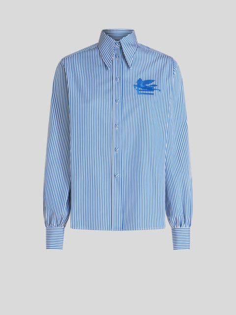 STRIPED SHIRT WITH ETRO LOGO