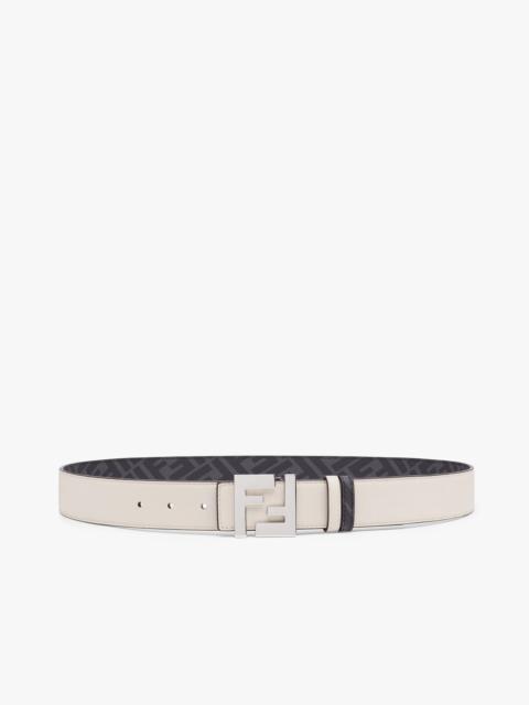 FENDI White leather belt