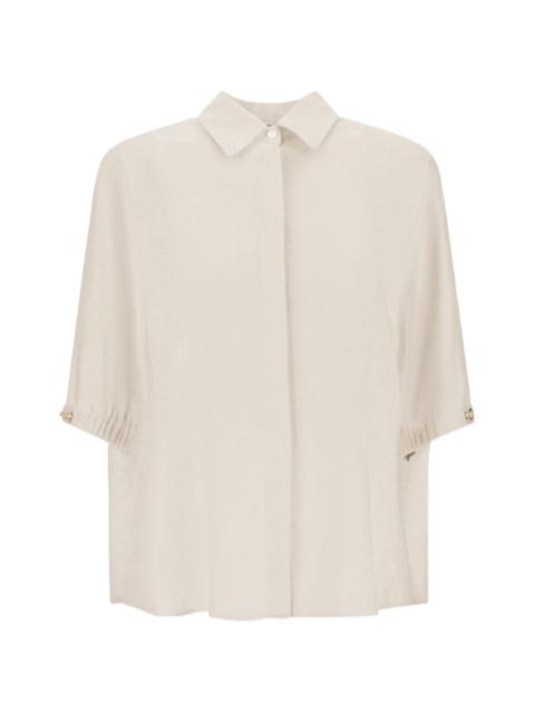 Herno eyelet-detail shirt